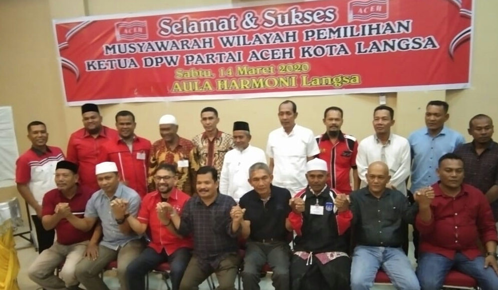 Toke Seum Kembali Dipilih Jadi Ketua Partai Aceh Kota Langsa