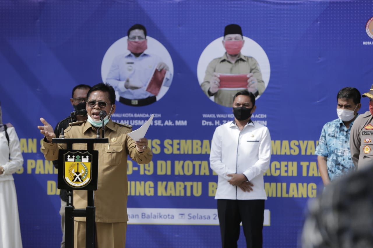 Bantu Warga Hadapi Pandemi Corona, Pemko Banda Aceh Salurkan 17.688 Paket Bantuan