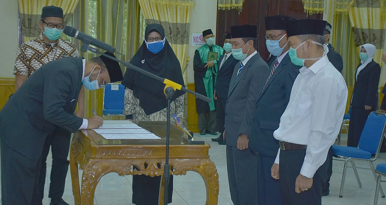 Di Tengah Pandemi Corona, Wabup Aceh Tamiang Lantik 20 Pejabat