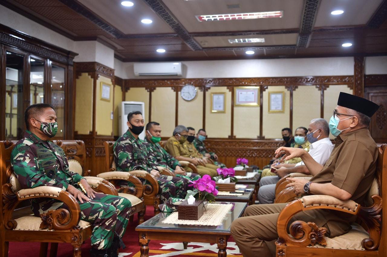 Plt Gubernur Terima Kunjungan Silaturahmi Pangdam Iskandar Muda Baru