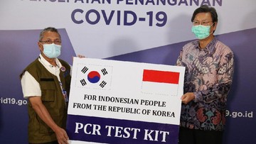 Korea Sumbang 32.200 Alat Tes PCR COVID-19 Buat Indonesia