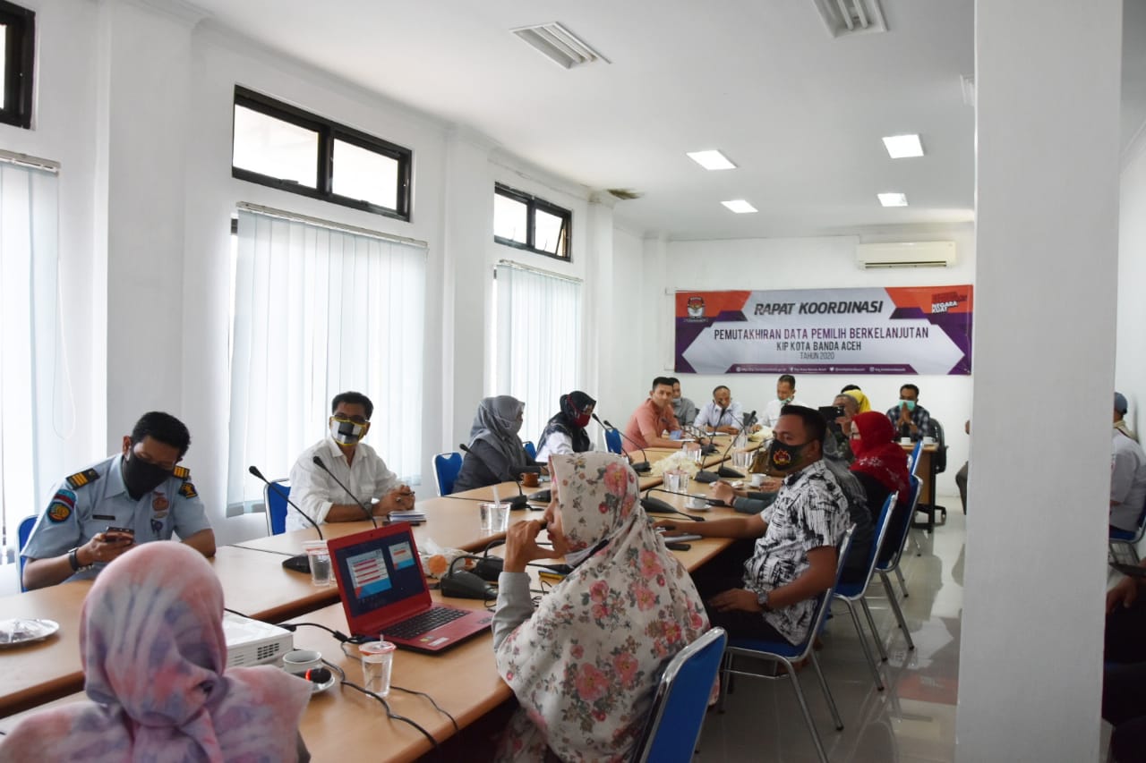 KIP Banda Aceh Gelar Rakor Pemutakhiran Data Pemilih Berkelanjutan
