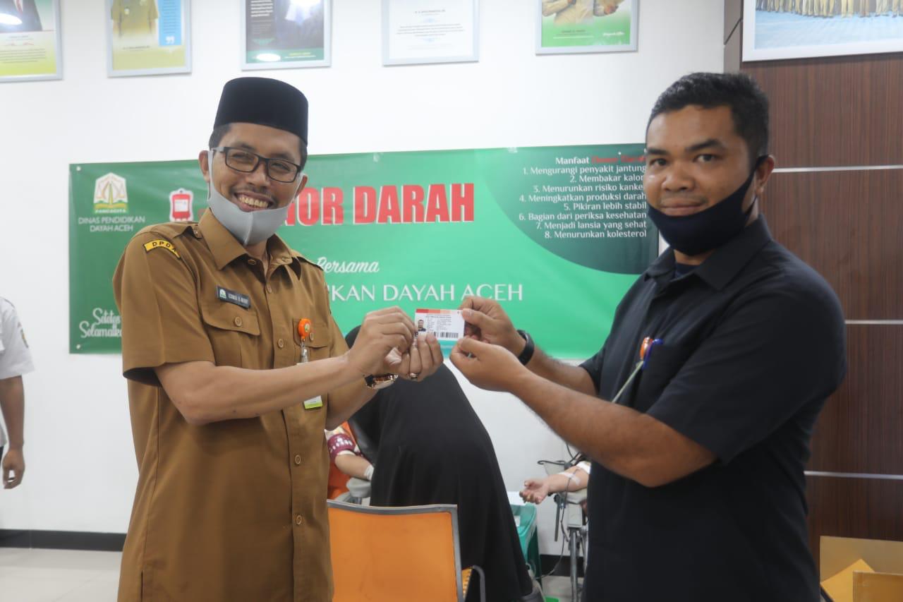 Peduli Sesama, Dinas Pendidikan Dayah Aceh Gelar Donor Darah