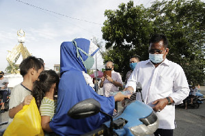 Pemko Banda Aceh Razia Masker di Ulee Lheue