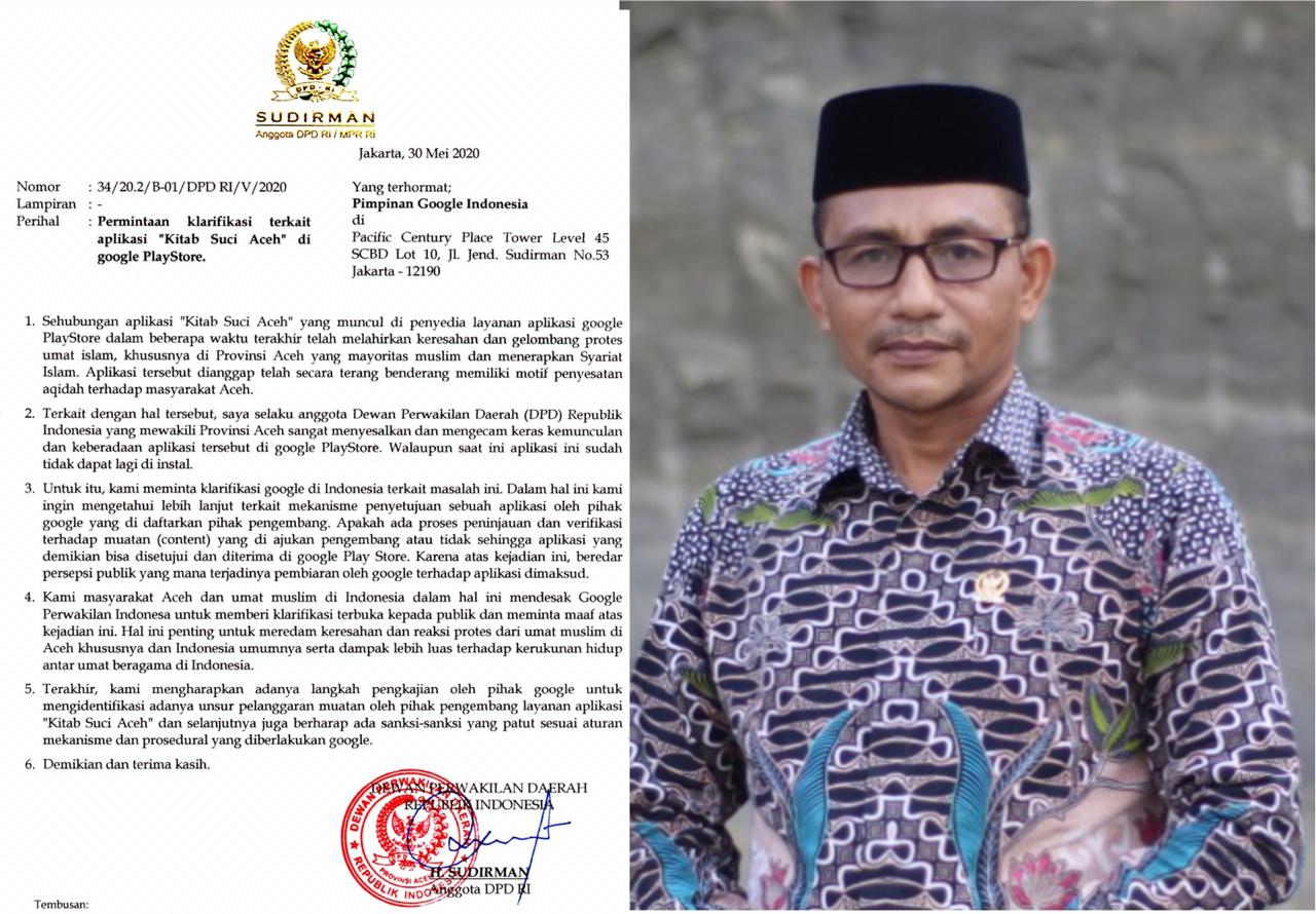 Haji Uma Surati Google Indonesia Minta Maaf kapada Masyarakat Aceh