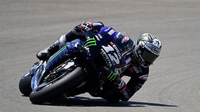Vinales Sulit Bernapas Kejar Rossi di MotoGP Andalusia