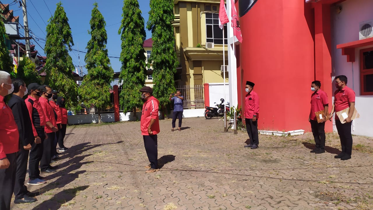 DPD PDI Perjuangan Aceh Gelar Upacara Peringatan Kemerdekaan ke 75, Muslahuddin Daud Jadi Inspektur Upacara