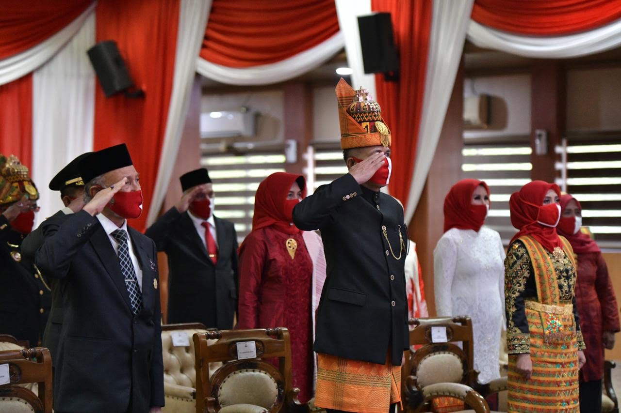 Forkopimda Aceh, Upacara HUT RI Ke-75 di Istana Kepresidenan Secara Virtual