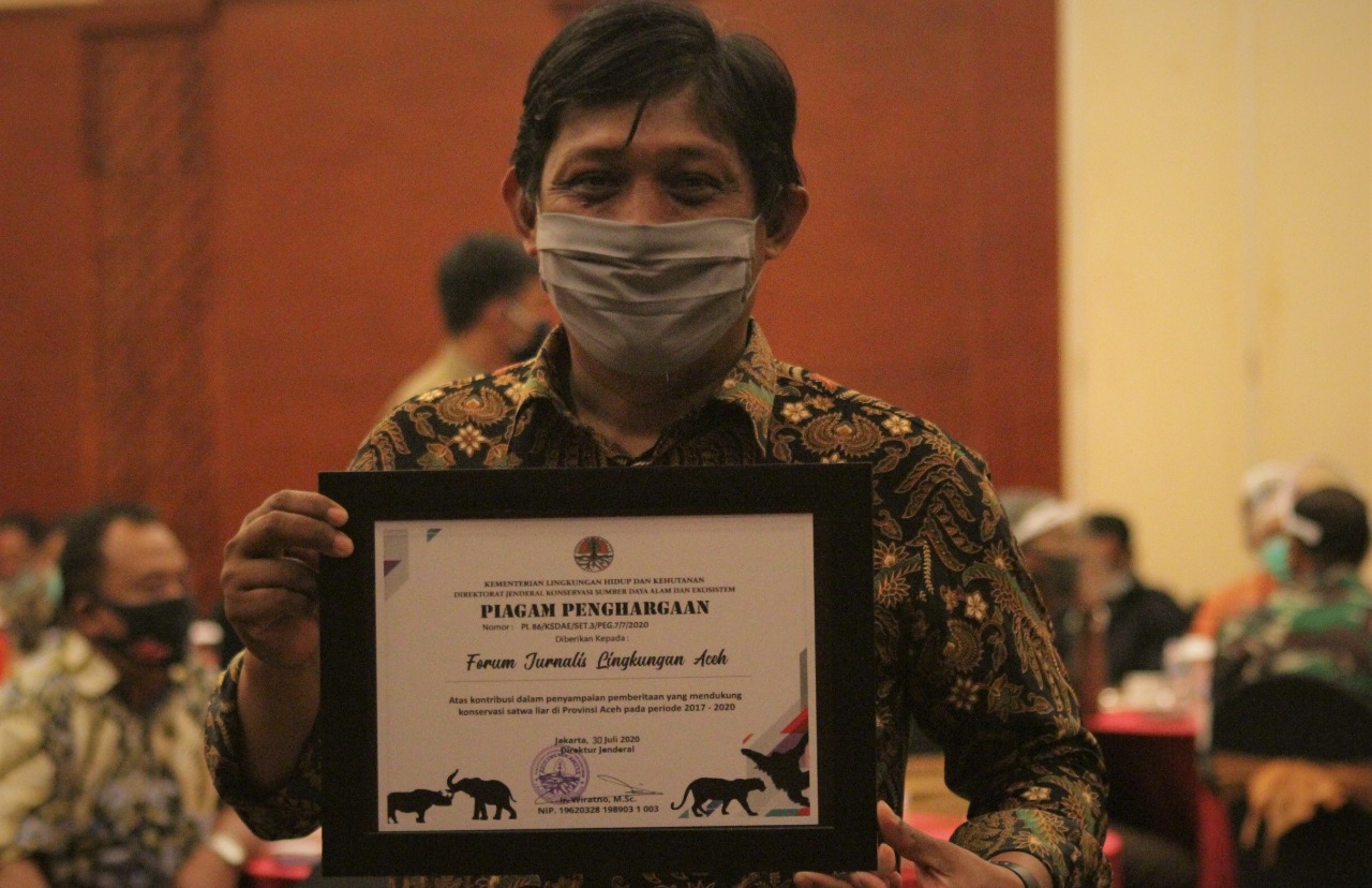 FJL Aceh Terima Penghargaan Sebagai Pendukung Konservasi Satwa Liar di Aceh
