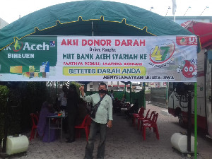 Peringati Hari Jadi Ke-47, Bank Aceh Syariah Bireuen Gelar Donor Darah
