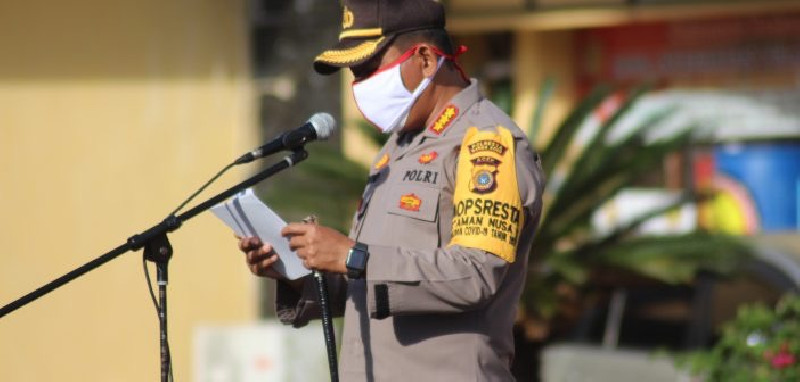 Kapolresta Banda Aceh Ingatkan Personil Patuhi Protokol Kesehatan