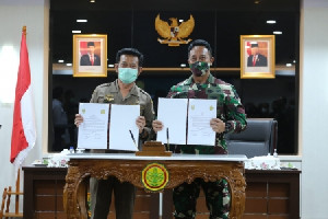 Sinergitas Dua Institusi Kementan-TNI AD Membangun Sektor Pangan