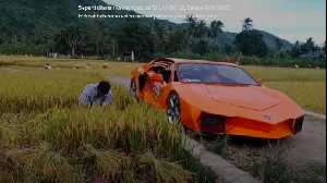 Pemuda Aceh Kreatif Ciptakan  Lamborghini Bermesin Yamaha Vixion