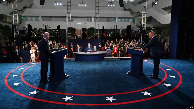 Debat Capres Perdana, Trump dan Biden saling Kecam