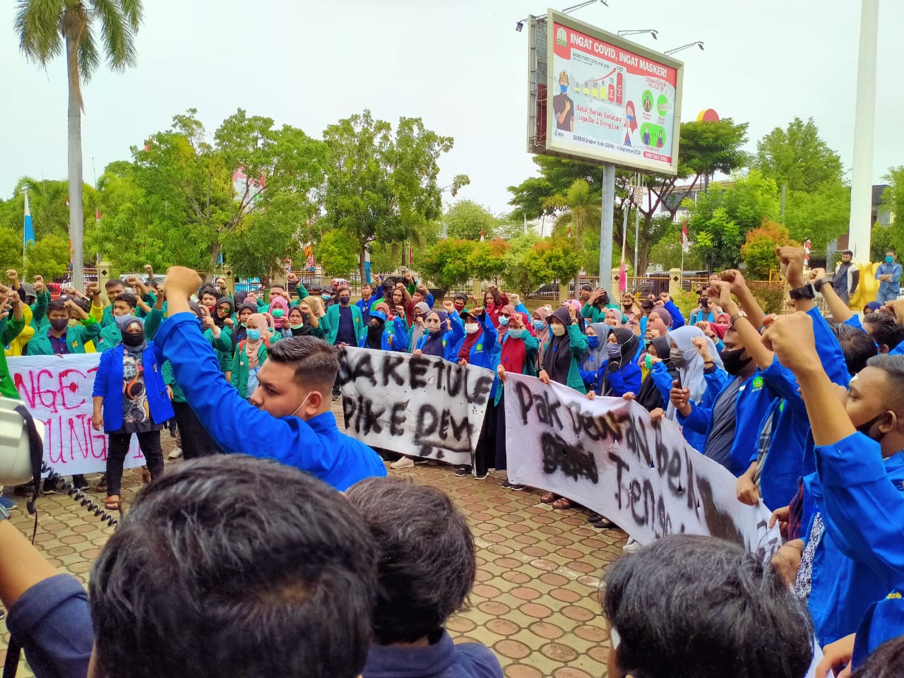 Demo Gugat Kinerja Plt Gubernur Aceh Berlanjut