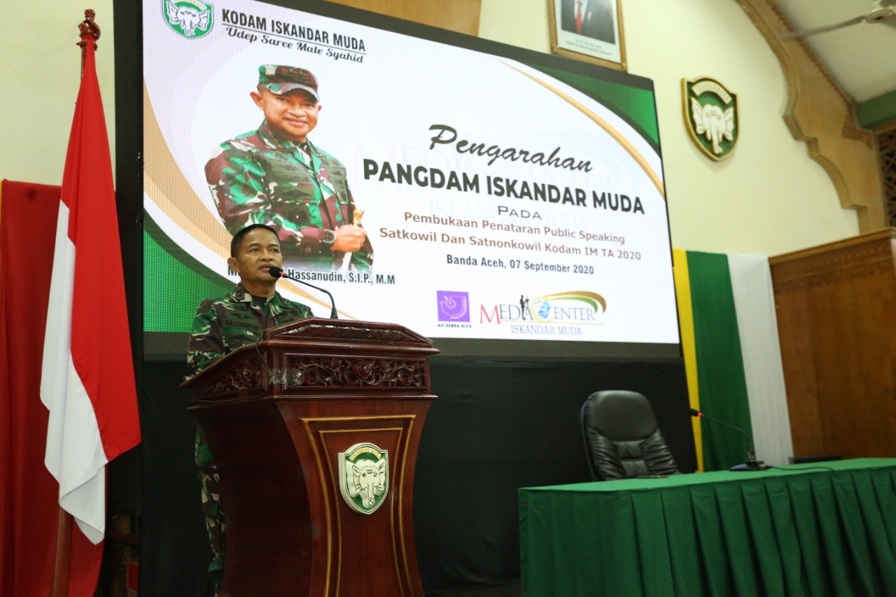 Pangdam IM: Personel Penerangan Ujung Tombak TNI AD