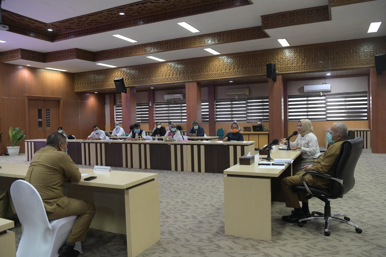 Sekda Aceh Bahas Penanganan Covid-19 Bersama Tim Kemenkes RI