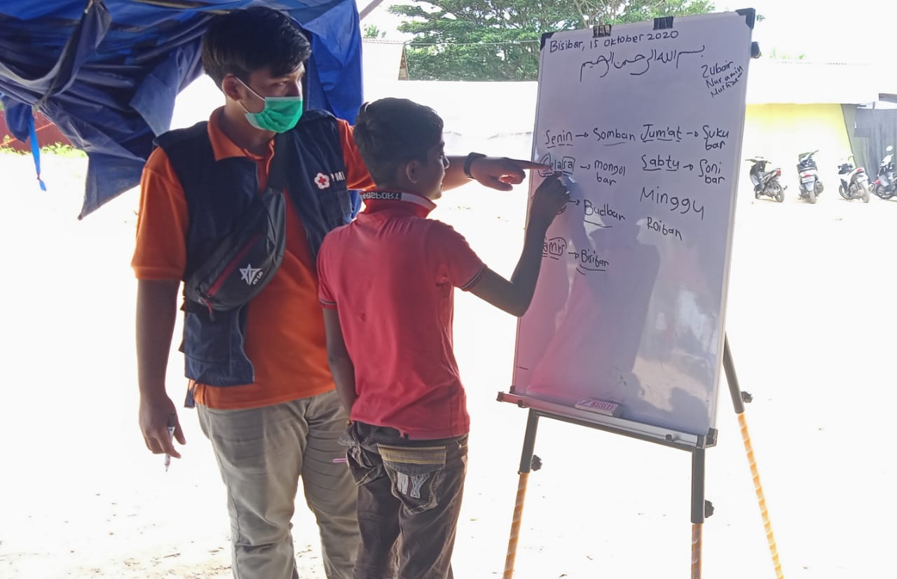 PMI Kota Lhokseumawe Latih Migrain Rohingya  Bahasa Indonesia