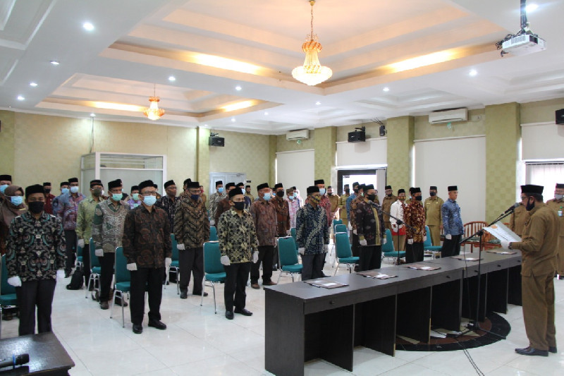 40 Pejabat Eselon IV di Lingkungan Kanwil Kemenag Aceh Dilantik