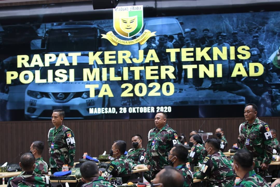 Rakernis Polisi Militer TNI AD TA 2020, Danpuspomad: Proses Prajurit Jika Terbukti