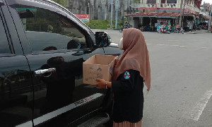 Himakom UTU Galang Dana Untuk Korban Kebakaran Pasar Bina Usaha Meulaboh