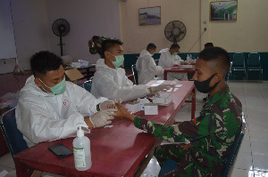 Kodim 0103/Aceh Utara Laksanakan Rapid Test Cegah Penularan Virus Covid – 19