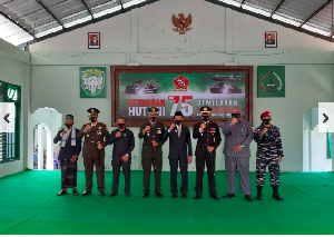 HUT ke-75 TNI Dandim dan Forkopimda di Aceh Selatan Mengikuti Peringatan di Makodim