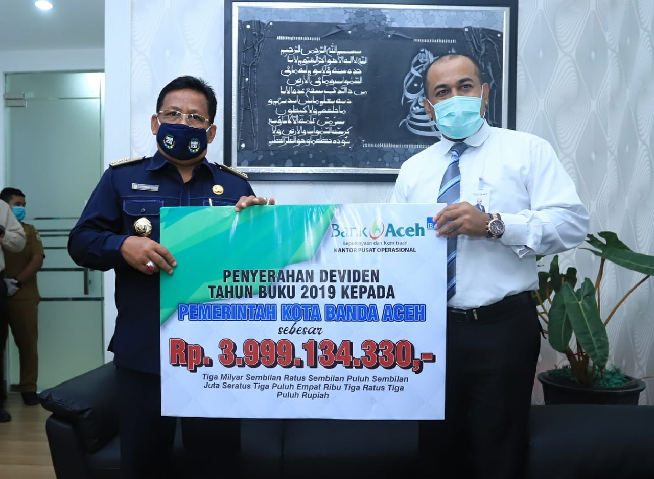 Banda Aceh Terima Deviden BAS Rp 3,9 M Hasil 2019, Begini Respon Wali Kota Aminullah Usman