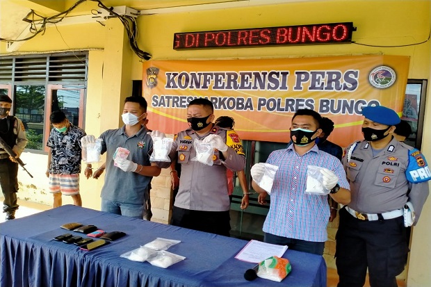 Tim Srigala Cidet Polres Bungo Bekuk Bandar Sabu Asal Aceh