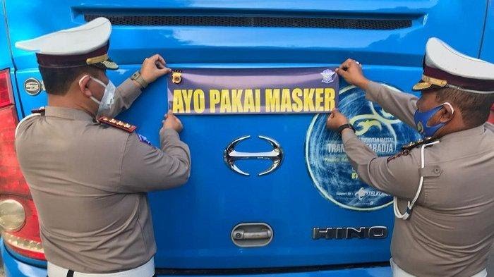 Polda Aceh Kampanye Pakai Masker Terkait Pencegahan Covid-19