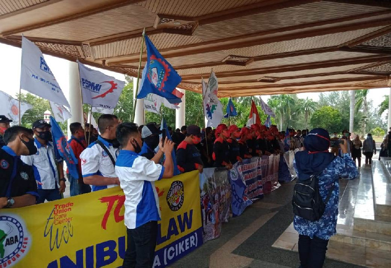 Tolak UU Cipta Kerja, Ini 7 Tuntutan Aliansi Buruh Aceh