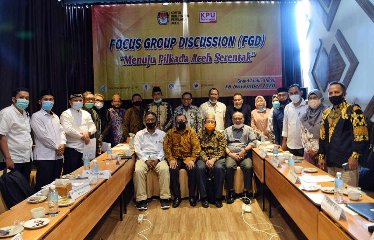 KIP Aceh Gelar FGD, Bahas Pilkada Serentak 2022