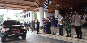 Gubernur Nova dan Forkopimda Aceh Lepas Rombongan GEMAS