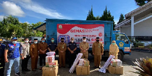 GEMAS di Aceh Tengah, Dinsos Aceh Distribusikan 39.125 Masker Kain dan 10.785 Masker Medis