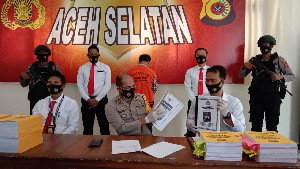Korupsi Dana Desa, Polres Aceh Selatan Ringkus Sekdes Paya Peulumat