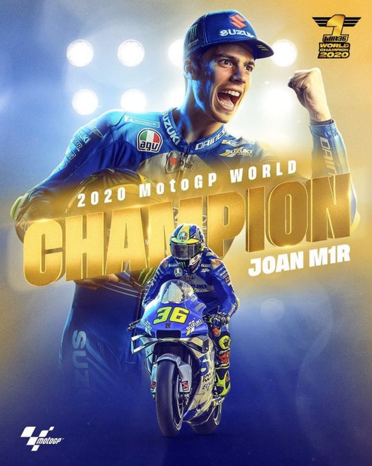 Juara MotoGP 2020  Resmi Joan Mir, Congrats!