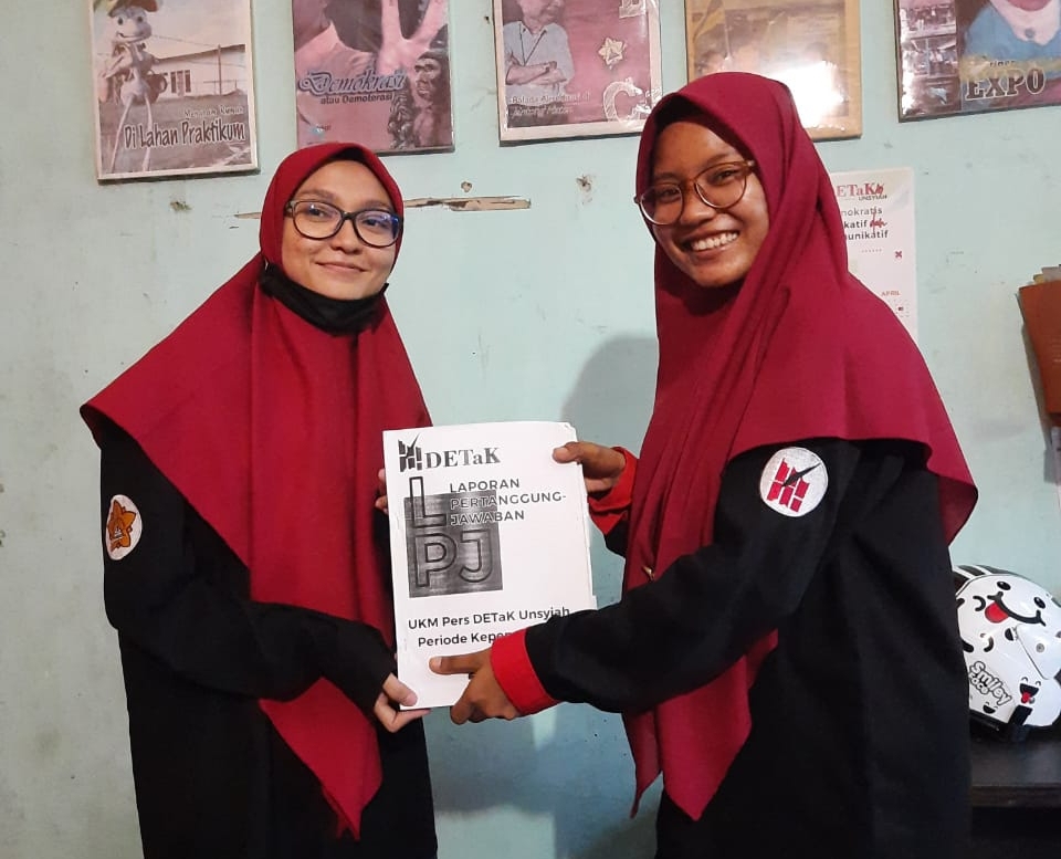 Nurul Hasanah Pimpin UKM Pers DETaK Periode 2021