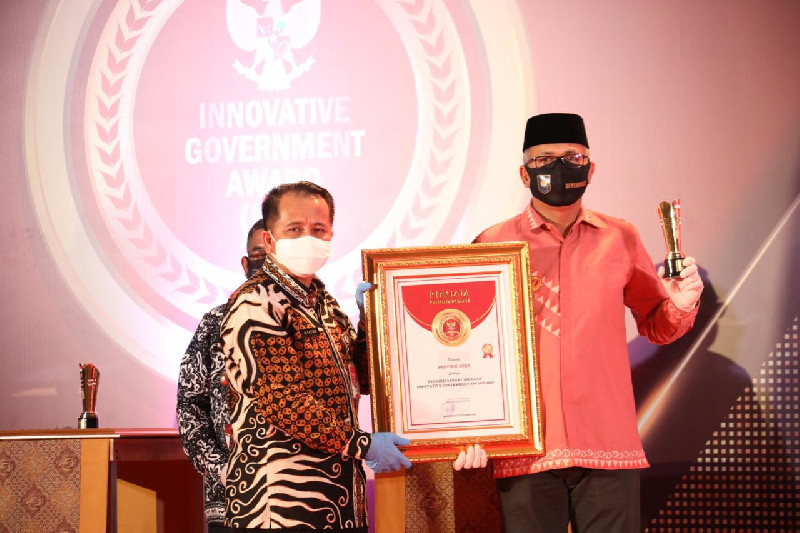 Aceh Terima Penghargaan Innovative Government Award  2020