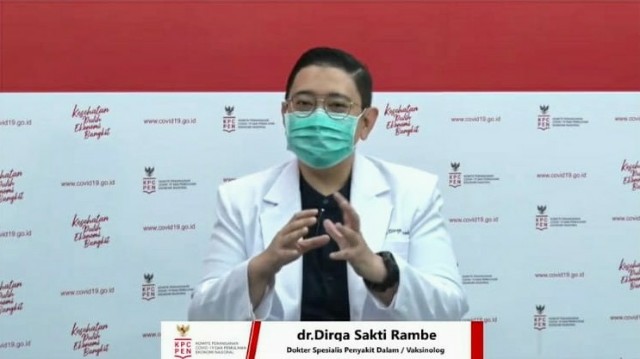 dr Dirga: Vaksinasi Dilakukan Bersamaan dengan 3M Secara Konsisten