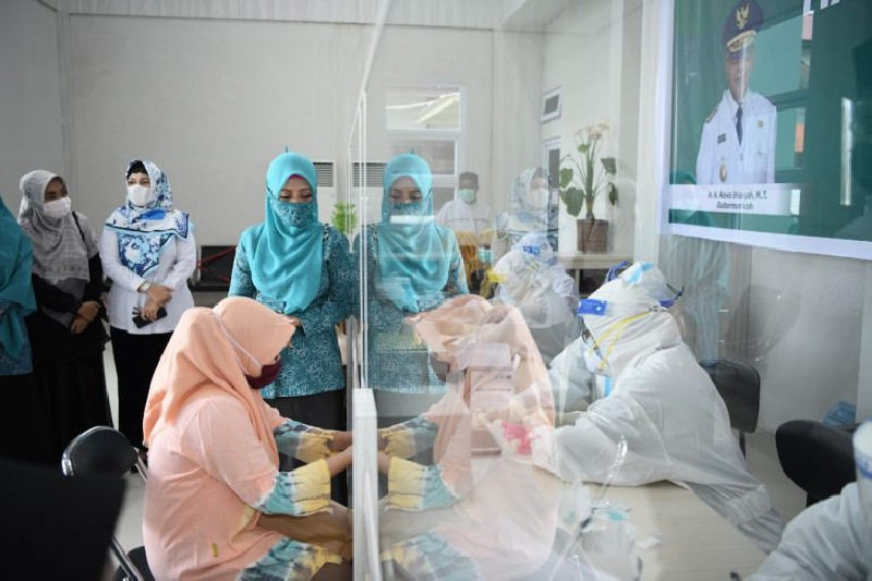 Meriahkan Hari Ibu, PKK Aceh Gelar Rapid Test Gratis untuk Perempuan