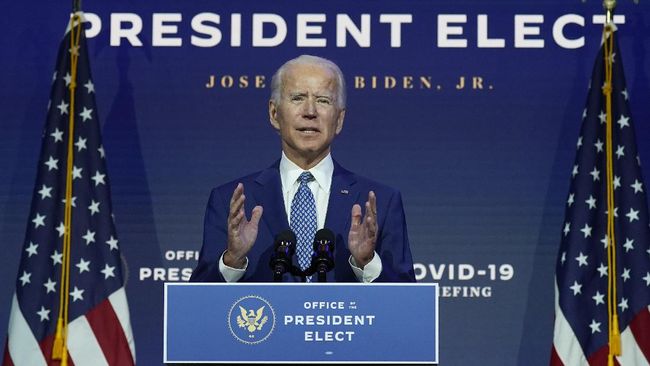 Presiden Terpilih AS Joe Biden dan Istri Divaksin Corona Senin