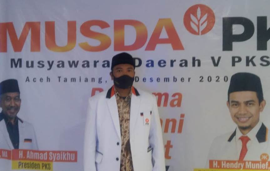 Muhammad Nazir Gantikan Dedi Suriansyah Pimpin PKS Aceh Tamiang