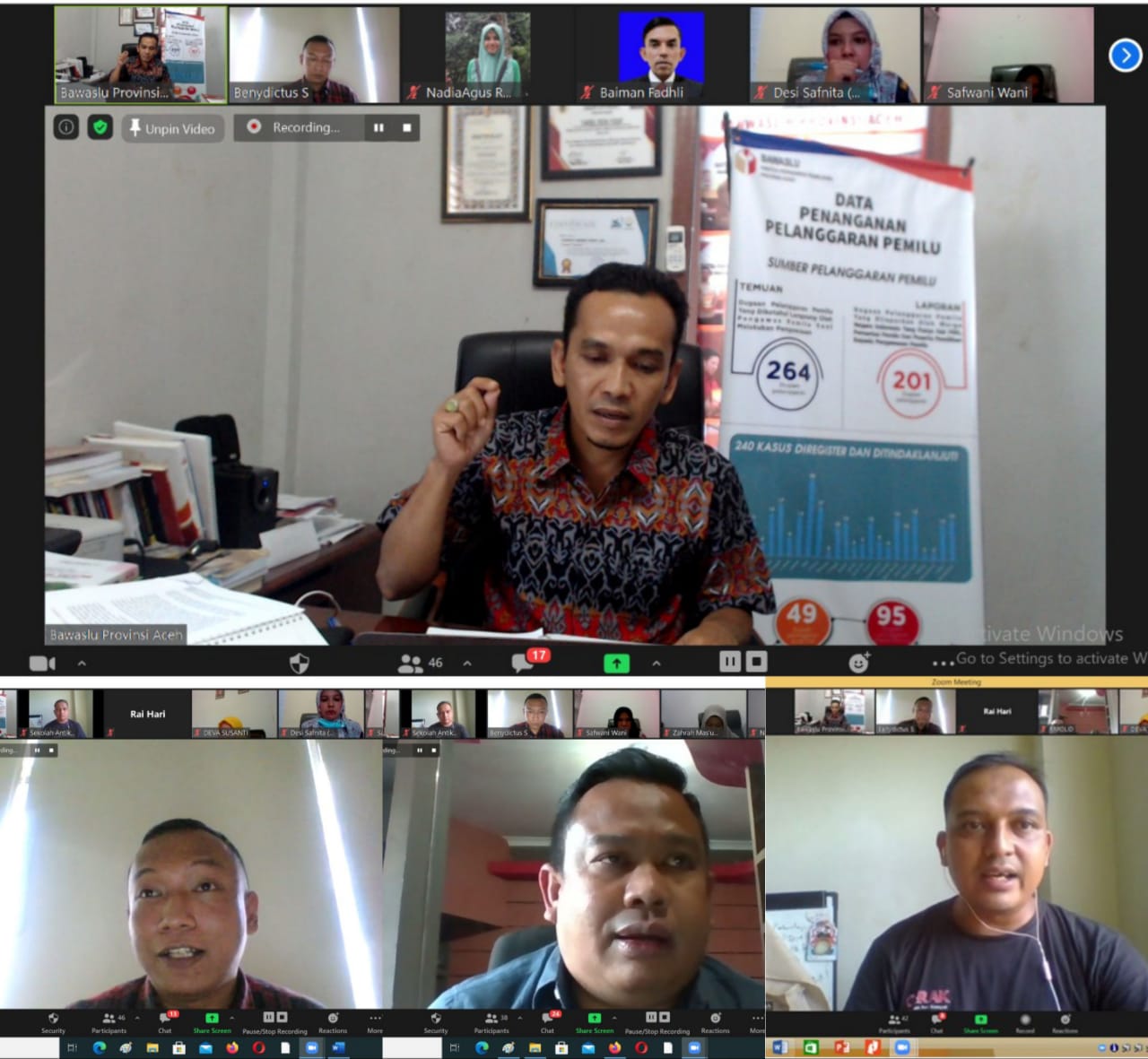 Peringati Hari Anti Korupsi Sedunia, Panwaslih, JMSI, dan GeRAK Aceh Gelar Forum Diskusi