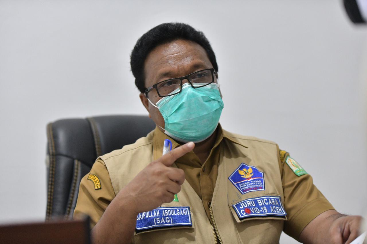 Kabar Positif, Kasus Aktif Covid-19 Aceh Turun di Bawah 1.000 Orang