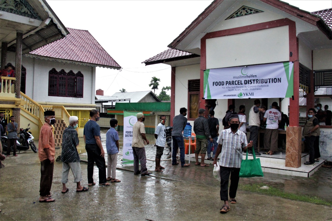 Muslimehelfen dan YKMI Bantu 1.000 Paket Pangan Bagi Warga Aceh Utara