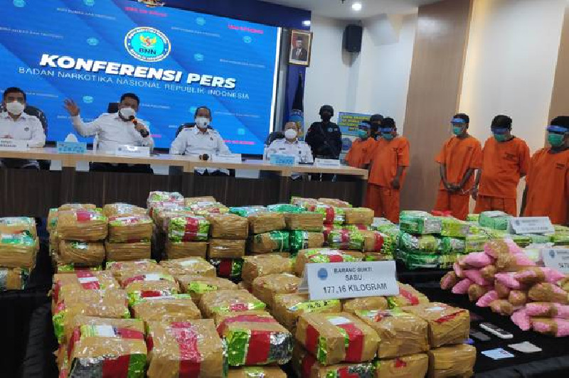 Lagi, BNN Ungkap Sindikat Narkoba 200 Kg Sabu dan Ribuan Ekstasi di Sumsel dan Aceh