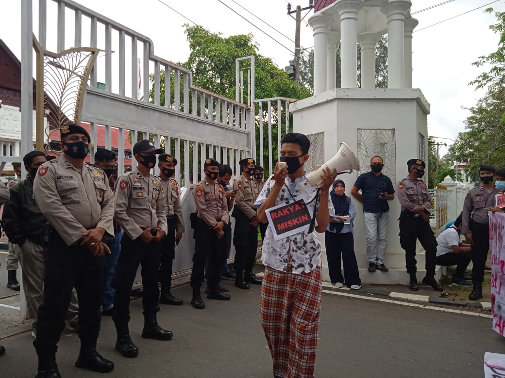 Aliansi Pemuda Peduli Aceh Demo Soal Dana Hibah, Ini Tuntutannya
