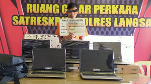 Polisi Tangkap Pemuda Pencuri Laptop SMPN 3 Langsa