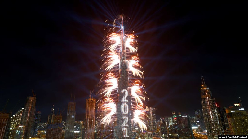 Sambut Tahun Baru, UEA Gelar Pertunjukan Kembang Api Terbesar di Dunia