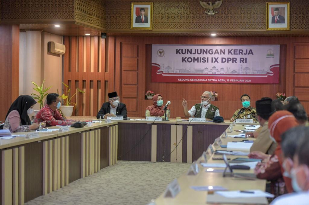 Sekda Aceh Terima Kunjungan Komisi IX DPR RI